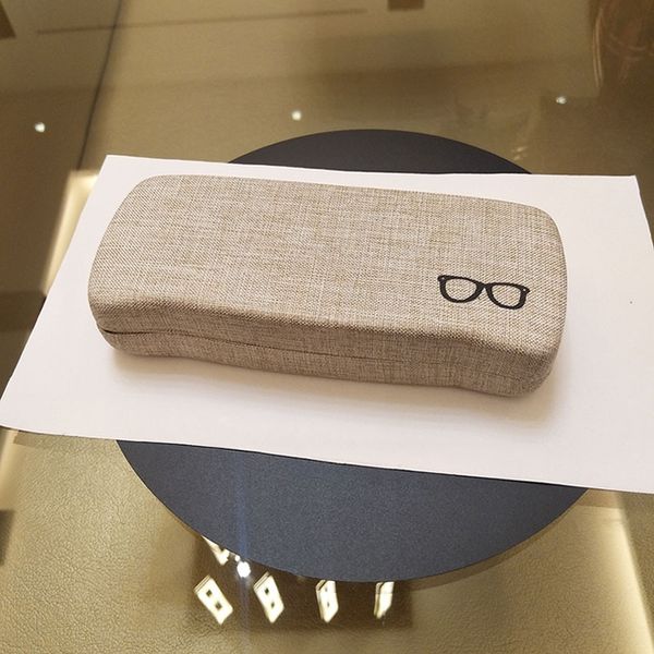 

classical sun case case zipper black computer glasses glasses box environmental protection box, Blue