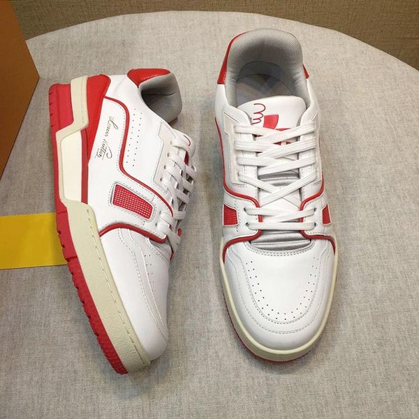 

fashion classic trainer sneaker men 's shoes new arrival autumn and winter luxury footwears sports lace -up low shoes with origin, Black