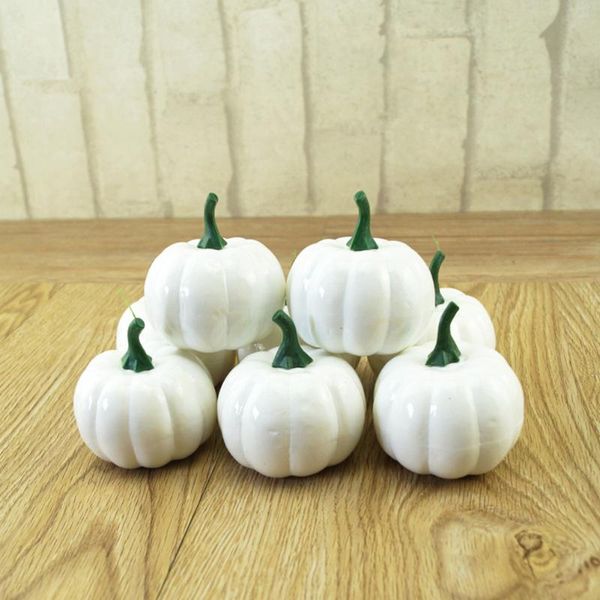 

16pcs simulation small pumpkin foam mini diy artificial handwork halloween decor foam fake pumpkins