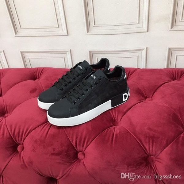 

20 casual shoe dad sneaker paris dancing streetwear early spring women thick bottom leather sneakers, Black