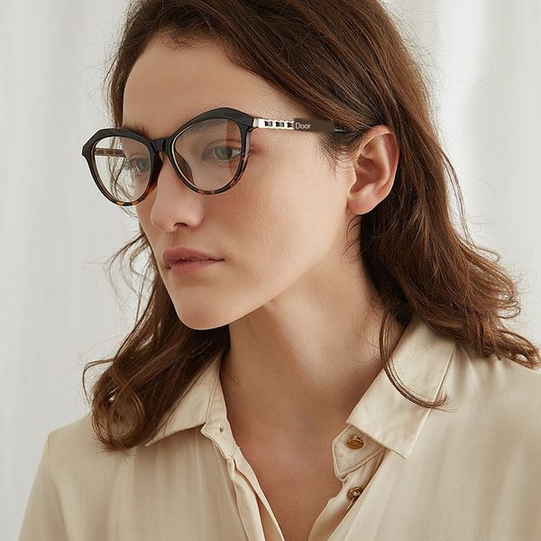 

97530 new myopia myopia glasses women's round face full frame personalized plain glasses frame, Silver