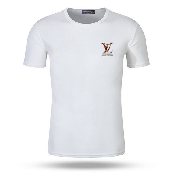 

new mens short sleeve t-shirt gyms fitness workout t shirt male summer casual fashion cardigan slim tee clothing, White