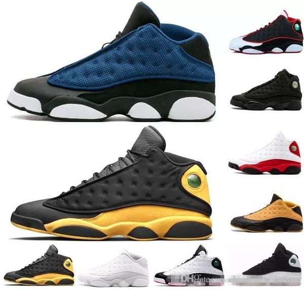 

melo class of 2003 shoes 13 xiii 13s men basketball shoes bred black brown white dmp hologram flints grey sports sneakers us 8-13