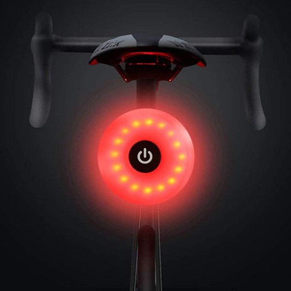 

bike lights tail light, sport led rear light usb rechargeable, helmet backpack lamp safety warning strobe