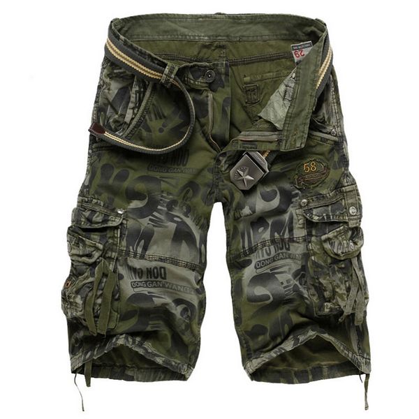 

2020 summer men camouflage shorts fashion knee length casual short pants tactical camo cargo shorts masculino, White;black