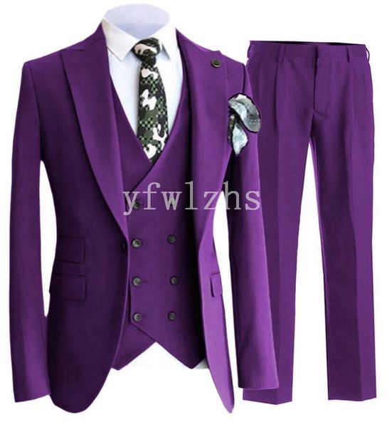 

новый стиль one button красивый пик нагрудные groom tuxedos мужские костюмы свадебные / выпускной вечер / ужин шафер blazer (куртка + штаны, Black;gray