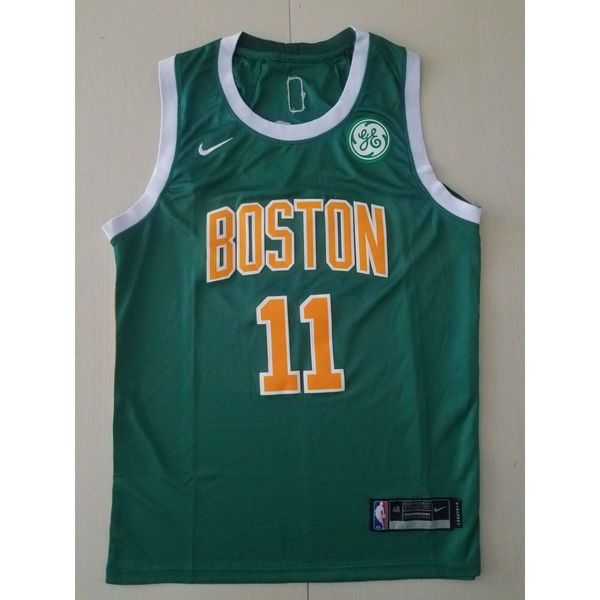 

339 basketball jerseys irving #11 green s-xxl stitched jersey, Black;white