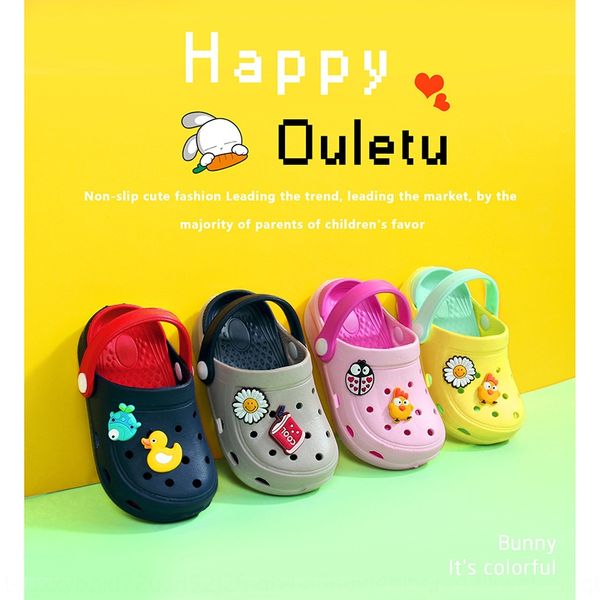 

wcfbi factory products cave sandals children's children's shoes cute baby boys and girls shoes baotou slippers 1-7 toddler dual-pu, Black;red