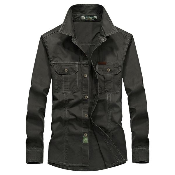 

brand shirt men shirts cotton autumn long sleeve shirt single breasted turn down collar denim men plus size -6xl, White;black