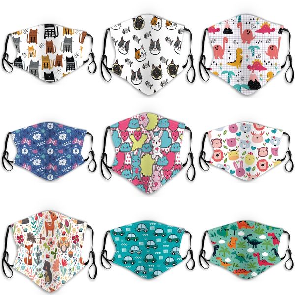 

face shield mask 7 colors 2 in 1 anti dust filter full face protection anti fog washable face mouth protective mask 100pcs ljjo8042#185