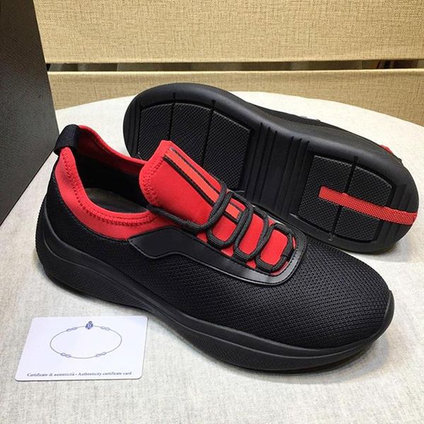 

new arrival mesh and neoprene sneakers mens shoes zapatillas hombre fashion design breathable footwears low lace -up casual men shoes, Black