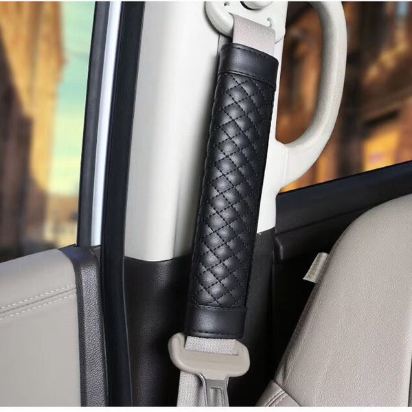 

lambskin car seat belt shoulder cover lengthened interior set, four seasons universal car decoration seat belt clip