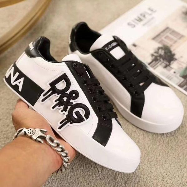 

2020a new luxury design leather printed rubber bottom fashion sneakers all-match breathable mens casual shoes mens banquet shoes size: 38-45, Black
