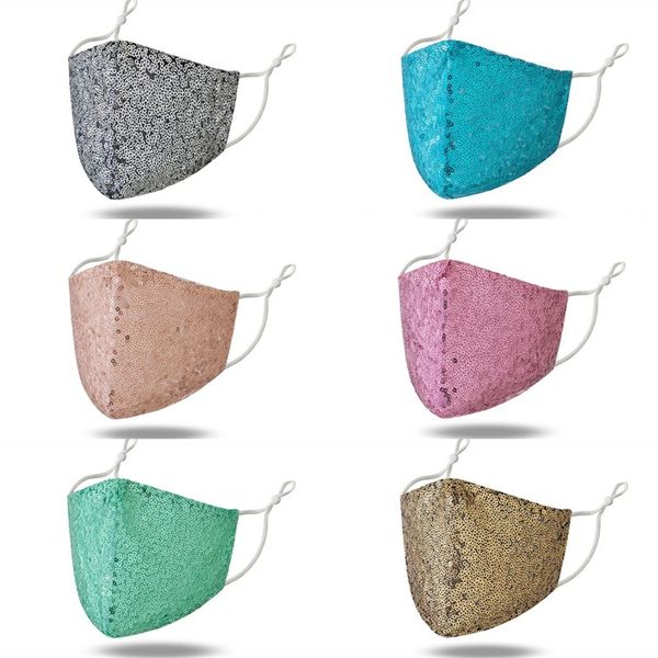 

fashion sun proof protection mascarilla cotton cloth reusable face mask sequin washable mouth respirator anti dust 3 5qya b2
