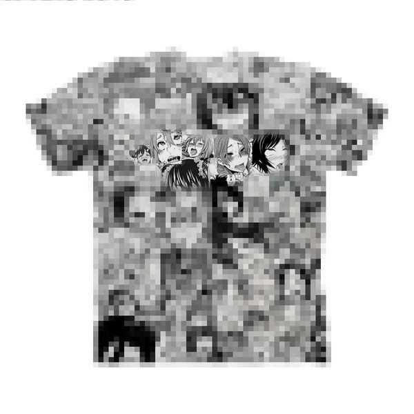 Offene Mund Ahegao 3D Print Frauen T-shirts Reisen Sommer T-shirt Männer T-Shirt T-Shirt T-Shirt Kurzarm Hemd Streetwear Dropship Zootopbear MX200721