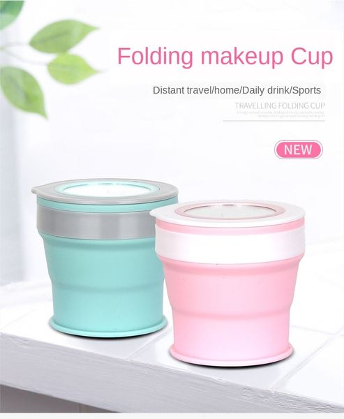 

4slvb portable folding water insulation creative cup double-layer department store practical household cosmetic mirror home cosmetic mirror