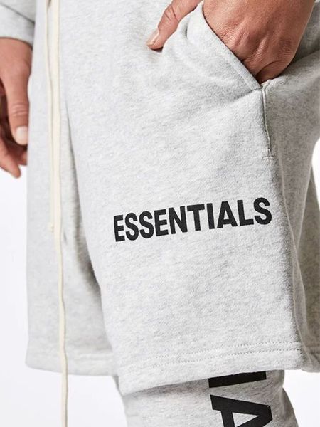 

trendy fear double god trendy casual women of street high essentials fog cotton drawstring men and shorts pants line iwbeo, Black