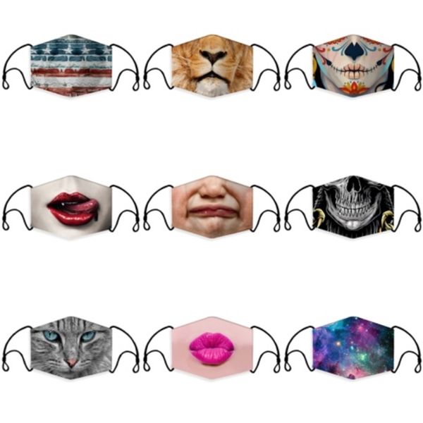 

мультфильм 3d face маска для s рот er рм2,5 anti-dust рот маски маски пыла моющихся многоразового губка лицо # 760