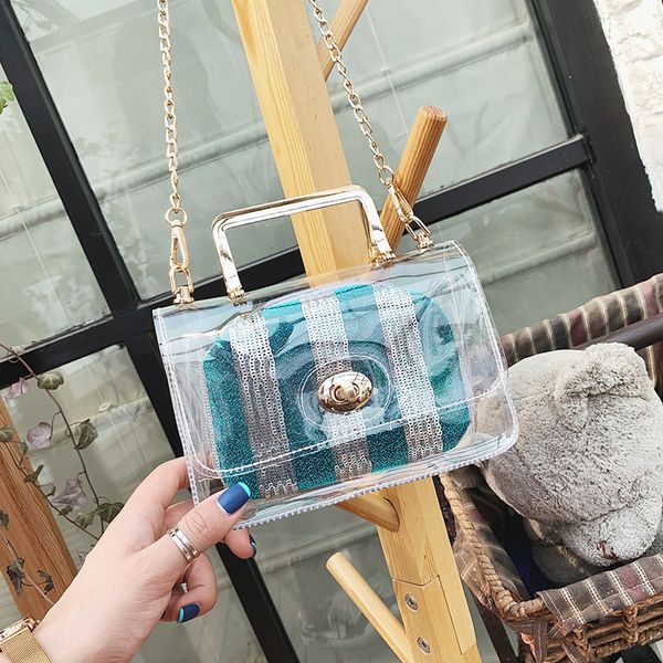 

женский мешок плечо прозрачной маленькой сумки сумка сон-мать crossbody сумка женщина сумка 200801