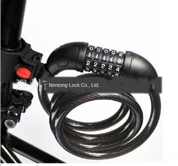 

t566 password anti-theft road pad folding car lock mountain bike bicycle bicycle 5-bit password lock