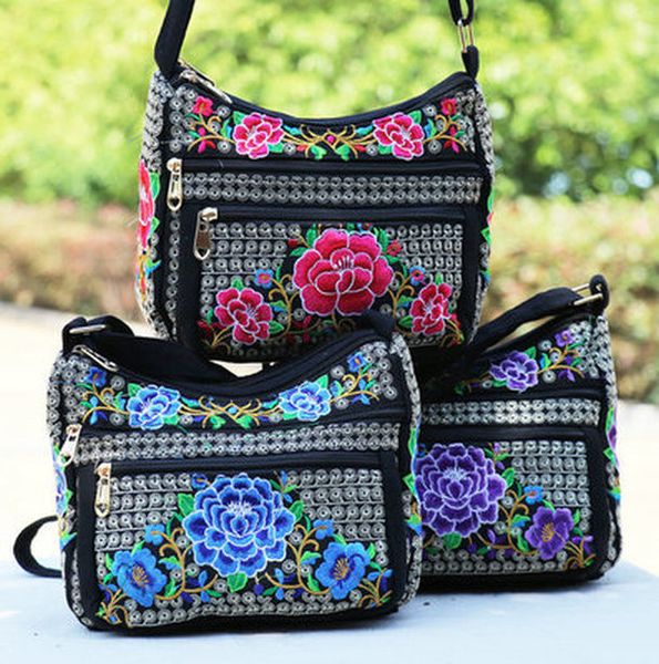 

fashion bohemian embroidery shell bagnice floral embroidered cute women shoulder amp;crossbody bag vintage canvas small carrier