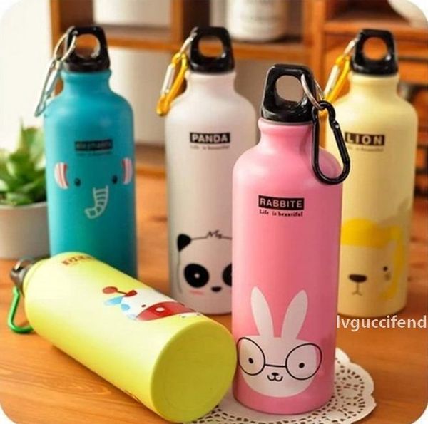 

the latest 400-500ml aluminum water bottle food safety protection 6 colors to choose from, ing