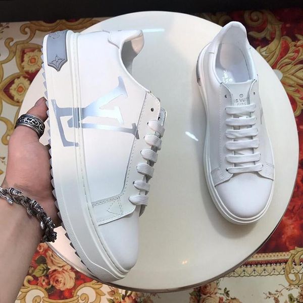 

2021 new time out sneaker fashion mens shoes luxury leather big size chaussures pour hommes with original box men shoes casual flats sal