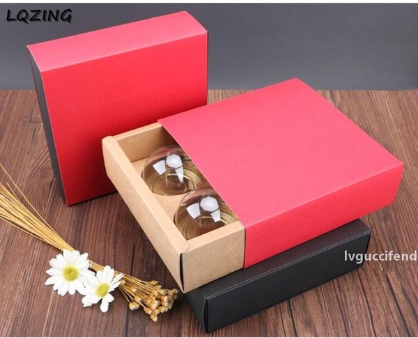 

20pcs kraft paper cupcake box with 4 grids wedding birthday party cake box drawer style cupcake packaging boxes carton wholesale