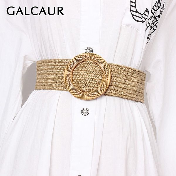 

galcaur accessories striped linen belt for women vintage dresses lage sizebelts female fashion elegant tide summer 2020, Black;brown