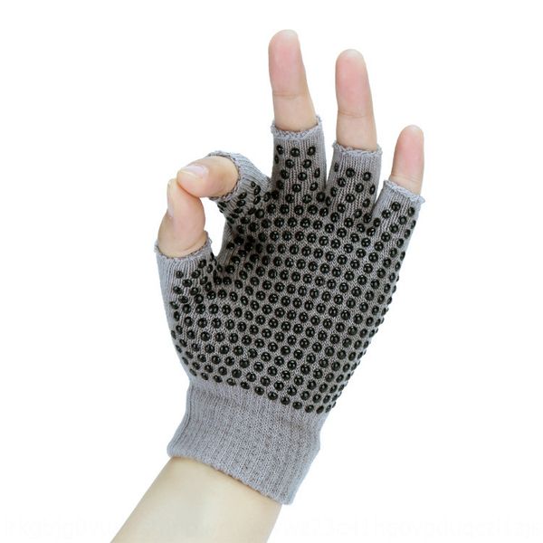 

pure cotton yoga warm bicycle gloves women' professional anti-skid sports gloves cycling season warm and cool-proof pvc dispensing, Blue;gray