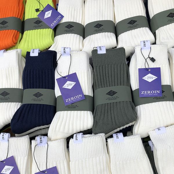 

wa1pd trendy branduniformuniform stockingsuniform cotton mid-length socks yu wenle same style spring and summer men's and women's, Black