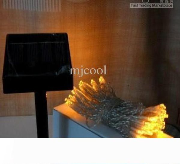 

10m solar power outdoor 100 led string lights garden lamp holiday lighting