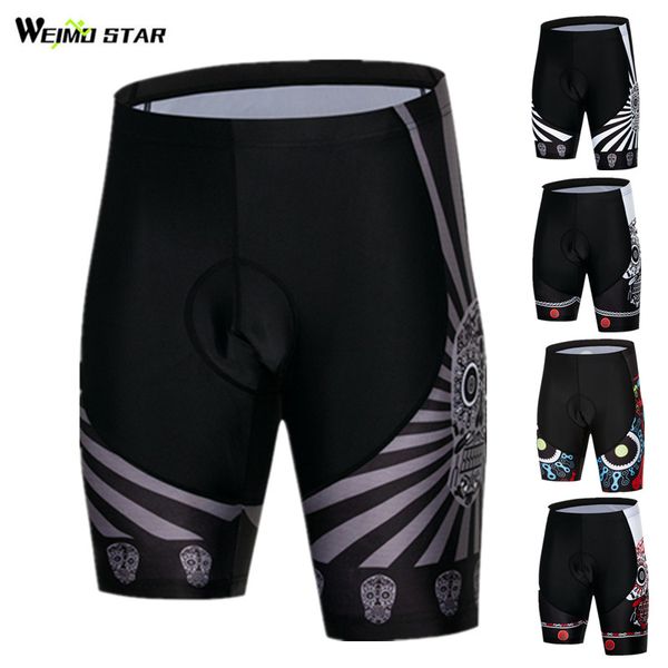 

weimostar 2020 pro велоспорт шорты череп мужчины mountain bike shorts противоударный gel pad tight велосипедов culotte ciclismo