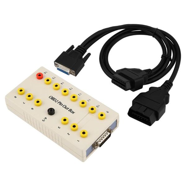

professional obd2 pin out box breakout box tester diagnostic obd2 pin connector covere all test points