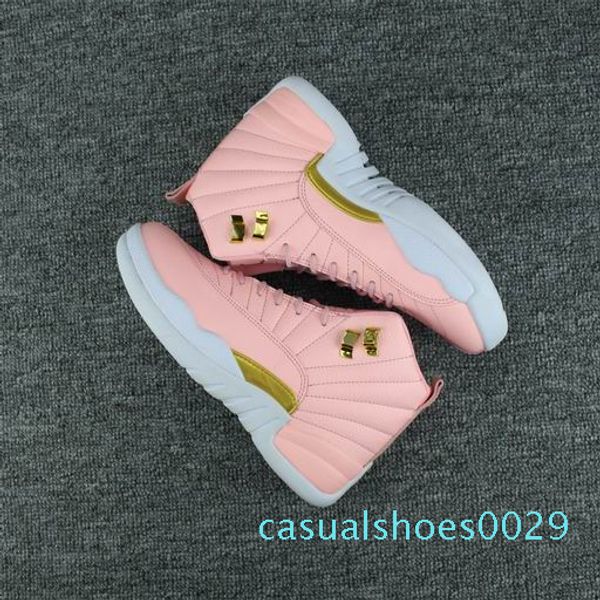 

2018 new pink lemonade 12 womens casual shoes pink lemonade 12s womens casual shoes size 5.5-8.5 c29, Black