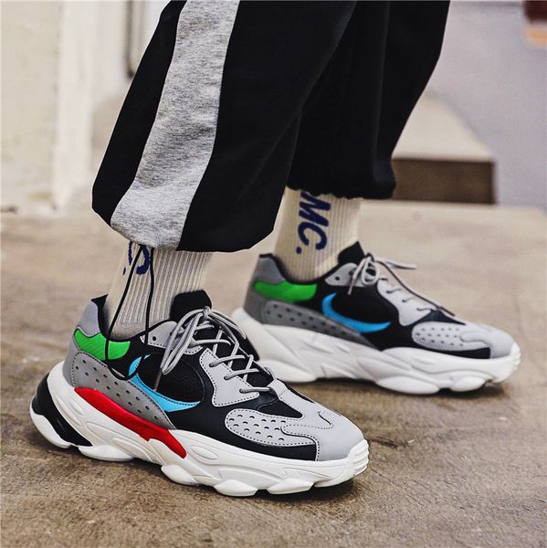 

men's sneakers winter new korean style men running shoes trend all matching sports shoes walking training