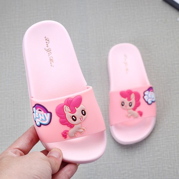 

xny6w season new children' xiaoma polly q children children sandals children' slippers cute cartoon slippers girls' bathroo, Black;grey