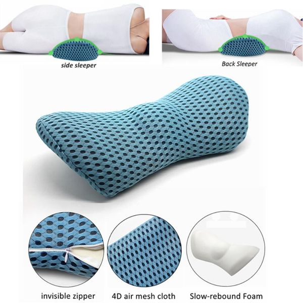 

memory foam sleeping подушка кровать талии офисные кресла мягкая поясничная поддержка подушка многофункциональный автомобиль нижняя физиотер