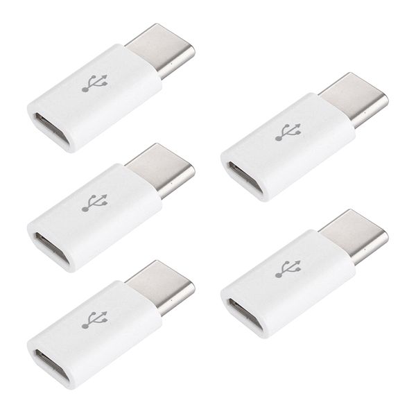 

5pcs charging data adapters micro type c to usb 3.1 converter for samsung xiaomi huawei android smartphone adapter cable