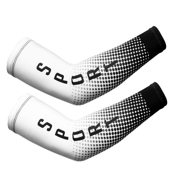 

elbow & knee pads 1pair men women cycling arm sleeves sun uv protective basketball pad bicycle bike fitness sport protect cover bc0457, Black;gray