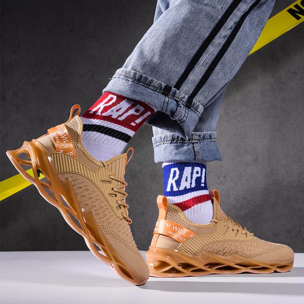 

men running shoes mesh breathable sport jogging shoes air cushion professional athletic training sneakers plus size 39-45