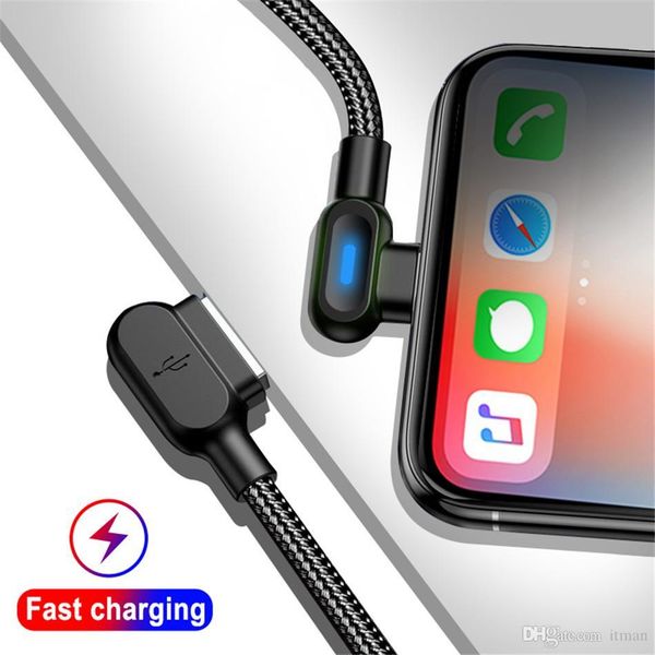 

1m usb type-c fast charging 90 degree cable charger for samsung s8 s9 s10 xiaomi huawei mjhome ihxbe