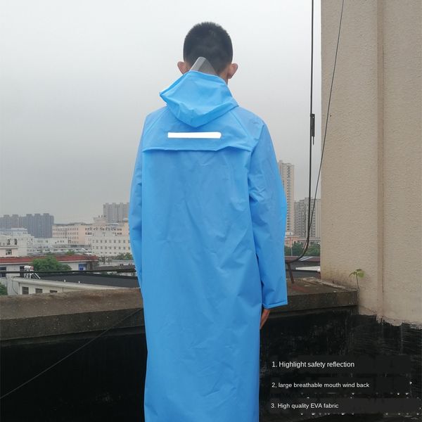 

2yp8r quality thickened tasteless eva student breathable reflective travel poncho quality cloak cloak thickened tasteless eva st, Black