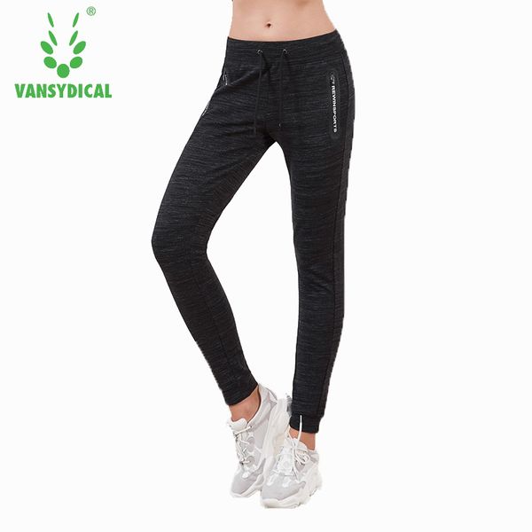 

vansydical women running pants quick dry gym fitness yoga loose leggings training sport trousers plus size jogging sportswear, Black;blue