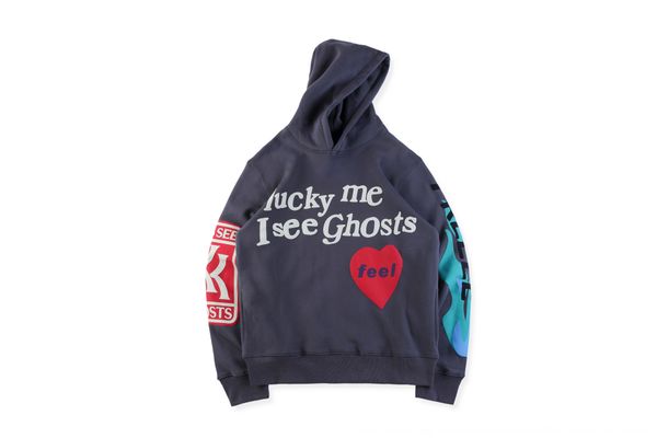 

kanye west kanye альбом kids see призраки freeee hoodie утолщенной граффити hoodie свитер свитер свитер, Black