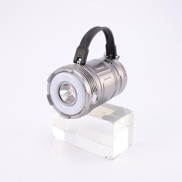 

camping light solar energy lamp multifunctional portable emergency light tent lamp for outdoor outside (silver