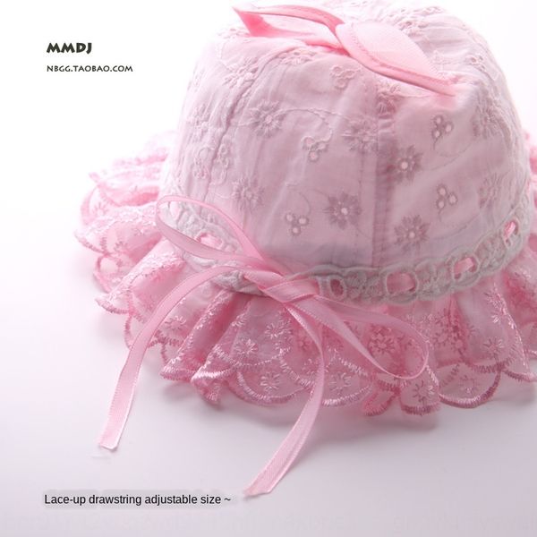 

baby sun bucket bucket lace fisherman female infant princess lace adjustable basin female baby summer fisherman hat sun hat, Blue;gray
