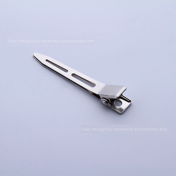 

4.5/5.5cm diy accessories single fork pointed mouth clip children's hairpin diy bangs clip accessories, Slivery;white