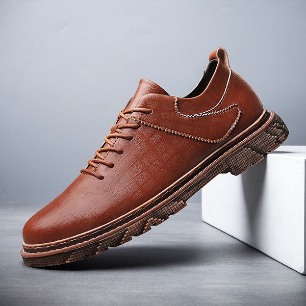 

flat man comfortable sapato mens breathable shoe new leisure for sneakers hombre leather 2020 sale de fashion black male