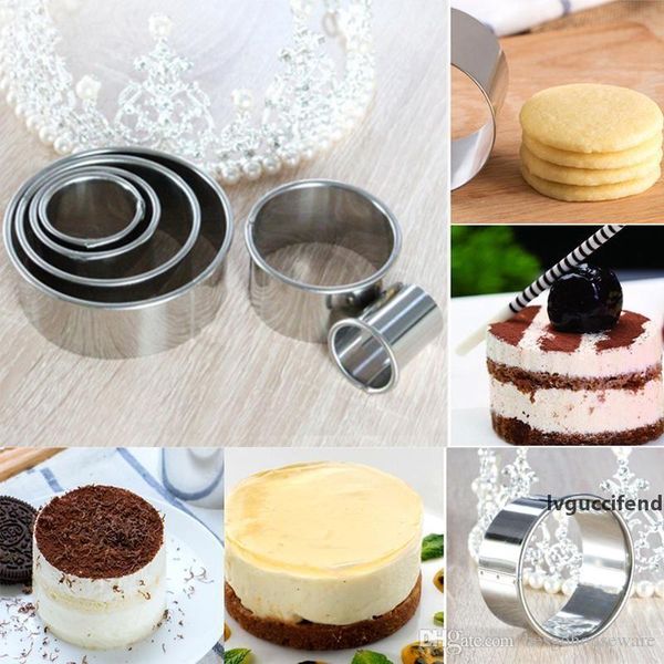

11 pcs/set nonstick bottom pan bakeware round cake baking mould aluminum alloy cake slicer device mould kitchen baking tools bh2423 cy